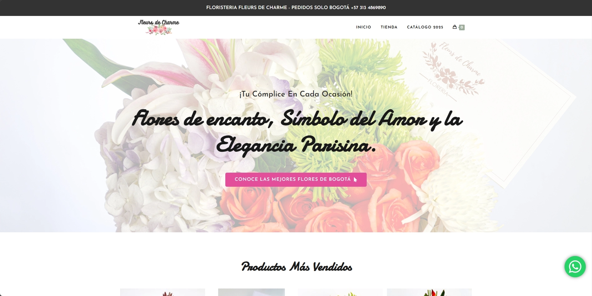 Sitio web Fleurs de Charme